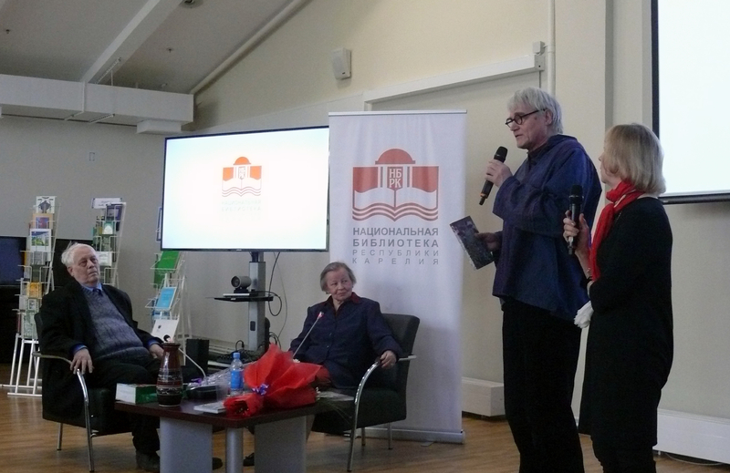 А.И. Мишин, О.Ф. Мишина, председатель фонда «Юминкеко» Маркку Ниеминен