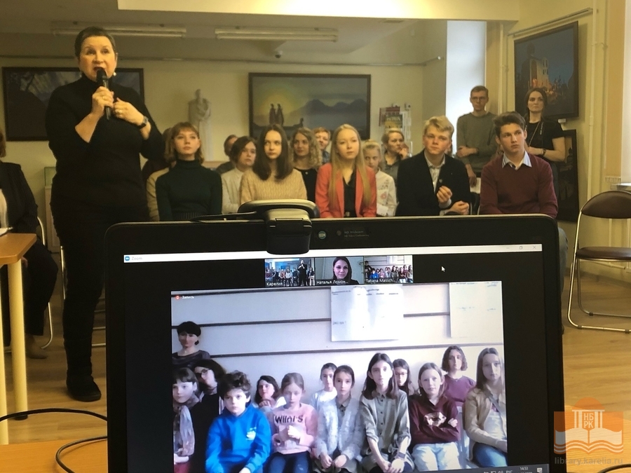 Телемост «Петрозаводск – Брюссель» в рамках конкурса юных чтецов «Живая классика»