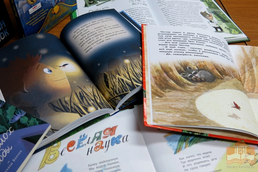 Книги, переданные в дар сельским библиотекам Карелии в рамках акции «Дарите книги с любовью – 2021»