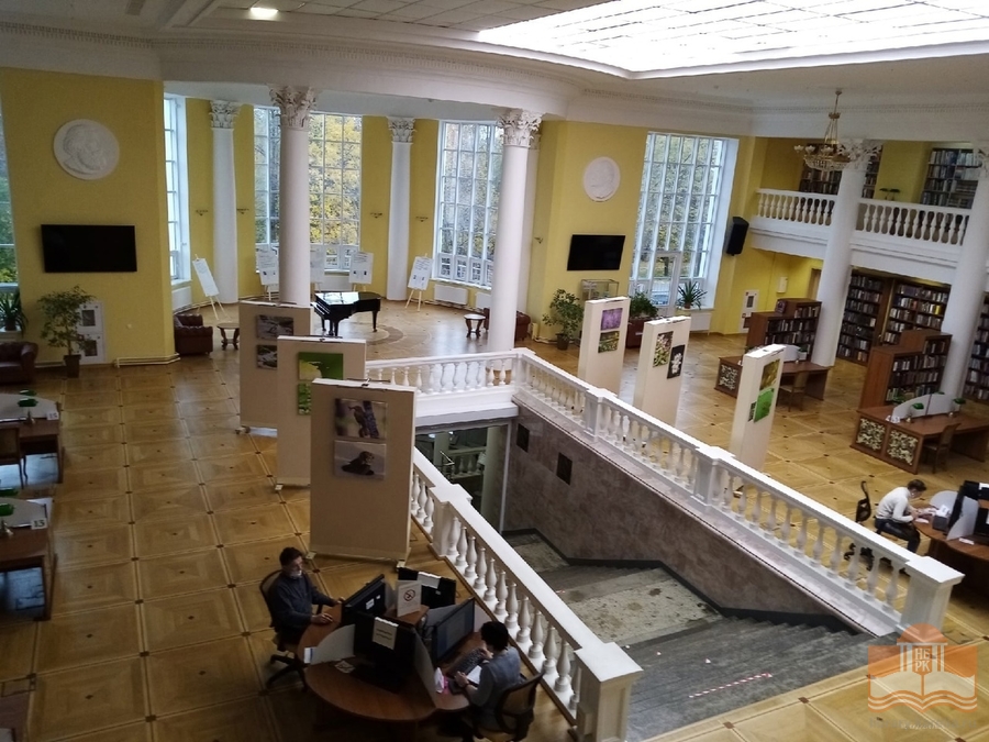 В Национальной библиотеке: фоторепортаж учащихся 7 «а» класса петрозаводского лицея №40