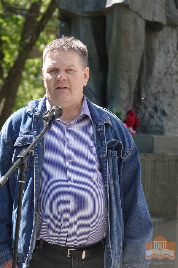 Читатель Национальной библиотеки Юрий Алексеевич Тихомиров.