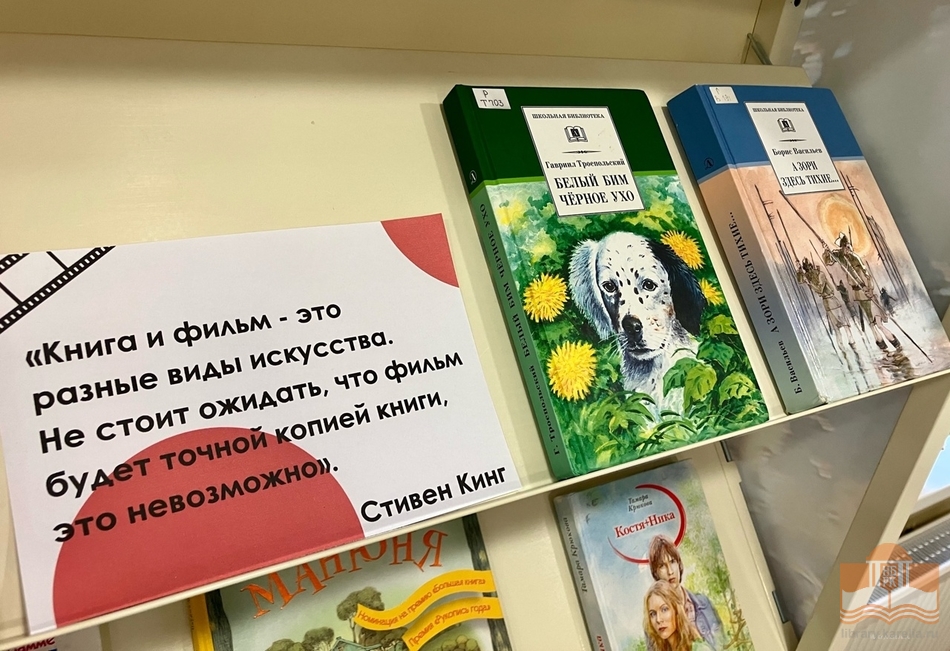 Книжная выставка «Книги, которые покорили экраны»
