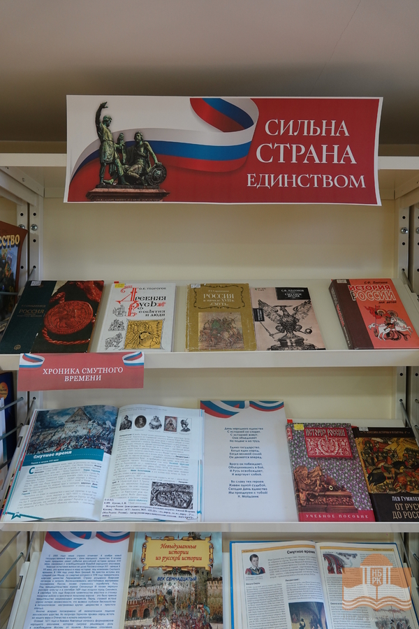 Книжная выставка «Сильна страна единством»