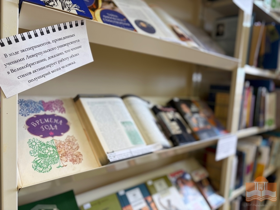 Книги, представленные на выставке «Когда строку рождает чувство»
